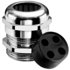 INTERFLEX - PRENSAESTOPAS MULTICABLE M25 4 CABLES 5 MM LATON NIQUELADO