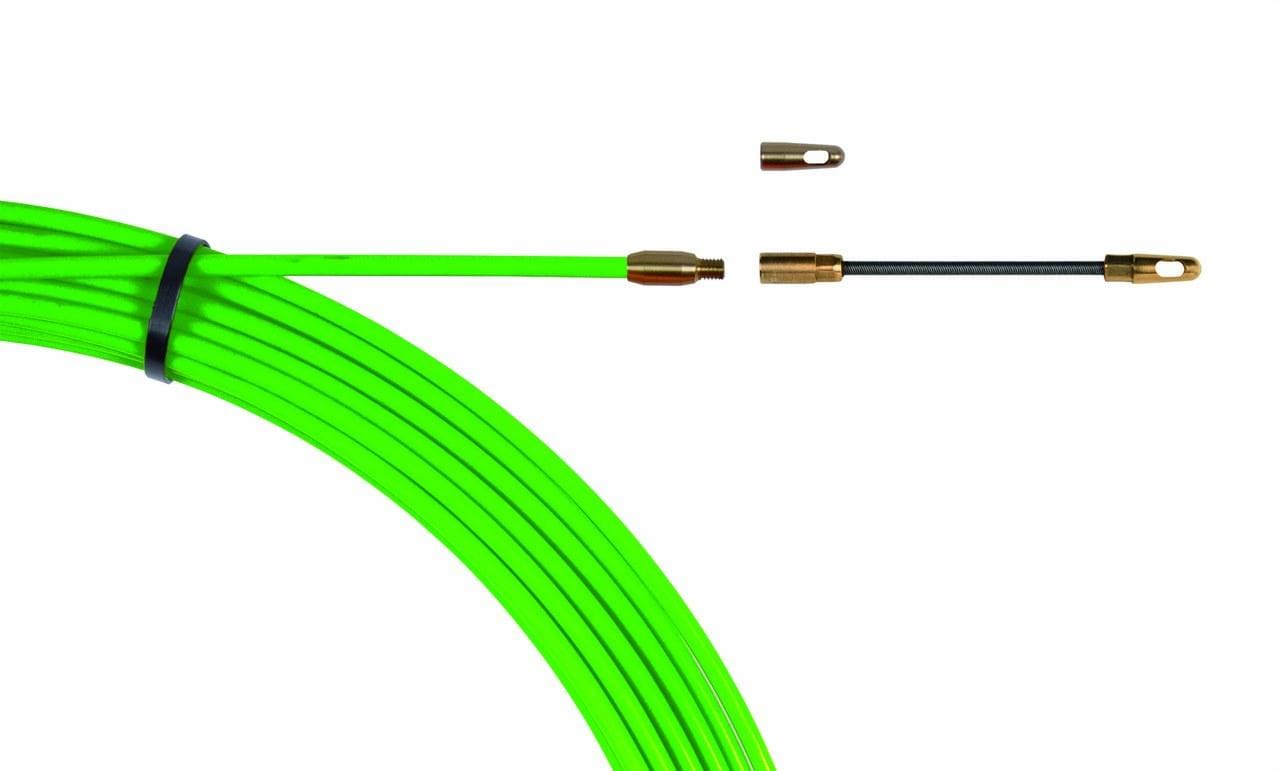 INTERFLEX - Sondaflex cable acero diámetro 4 rosca M5 verde 15m