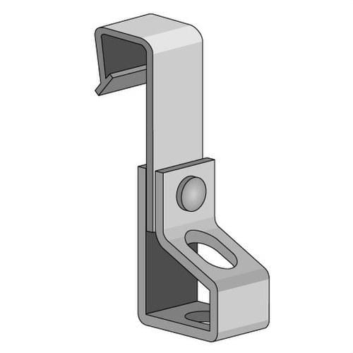 INTERFLEX - Clip fijación vertical M8 galvanizado
