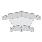 INTERFLEX - Curva horizontal 45 35x200 galvanizado sendzimir