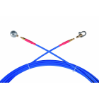 INTERFLEX - Sondaflex fleje acero diámetro 4 rosca M4 azul 25m