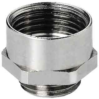 INTERFLEX - Ampliación rosca macho M25/hembra M32 latón niquelado