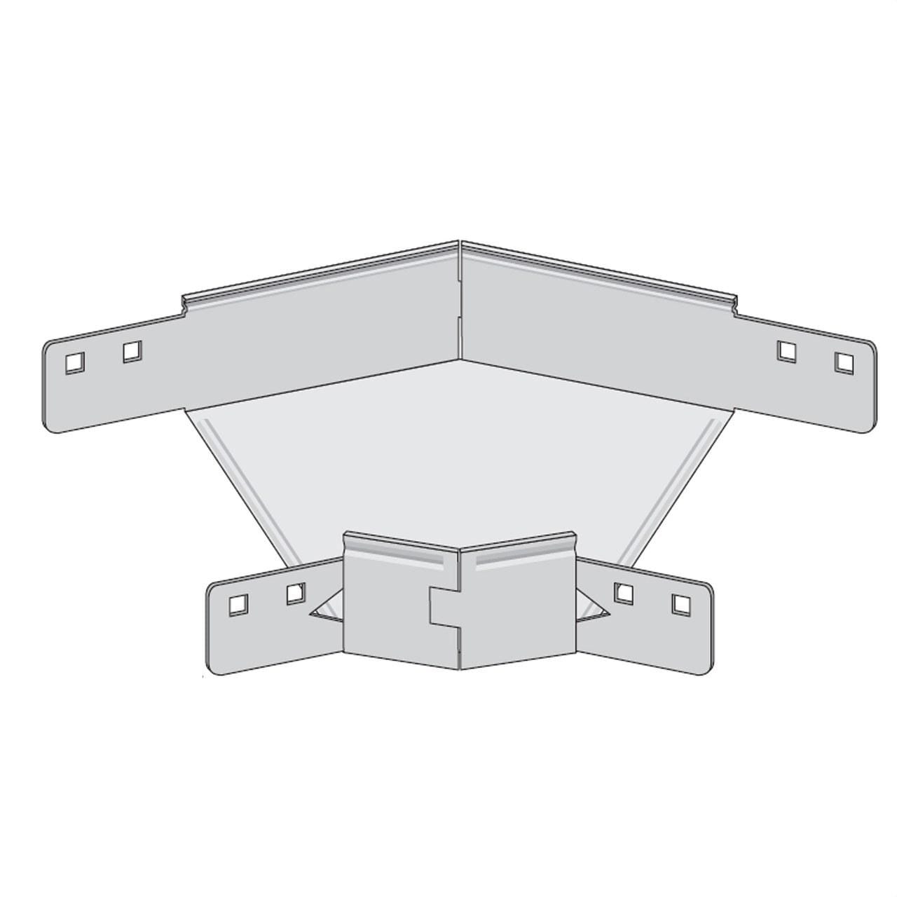INTERFLEX - Curva horizontal 45 85x600 galvanizado sendzimir