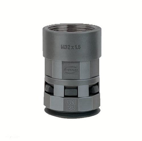 INTERFLEX - Racor rosca hembra NYLOFIX-PLUS DN12 Pg11 poliamida gris