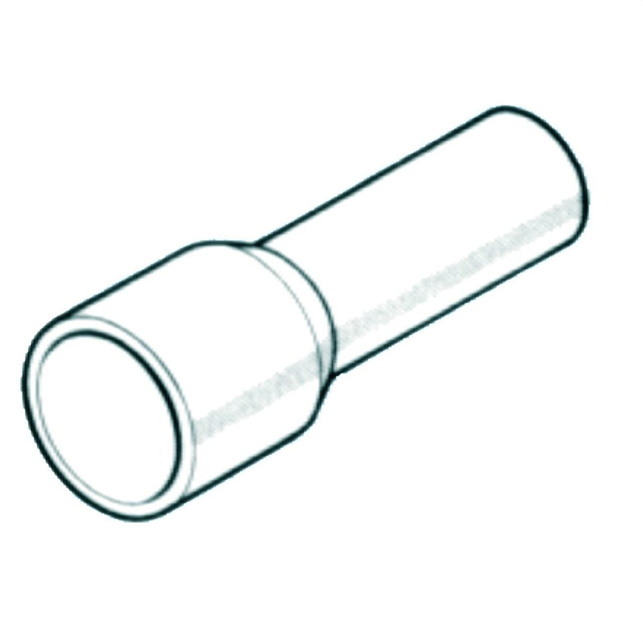 INTERFLEX - Puntera cable simple 1,5mm² L10 aislado negro