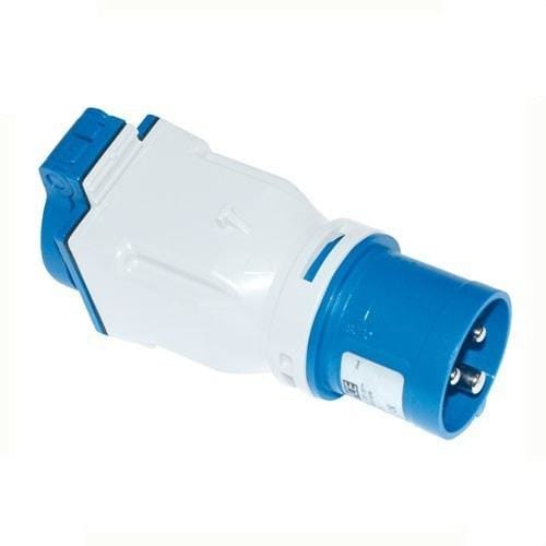 INTERFLEX - Adaptador IP44 entrada clavija CEE salida base SCHUKO