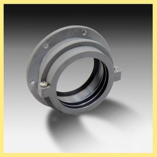 INTERFLEX - Racor recto GTR para tubo DN70 negro