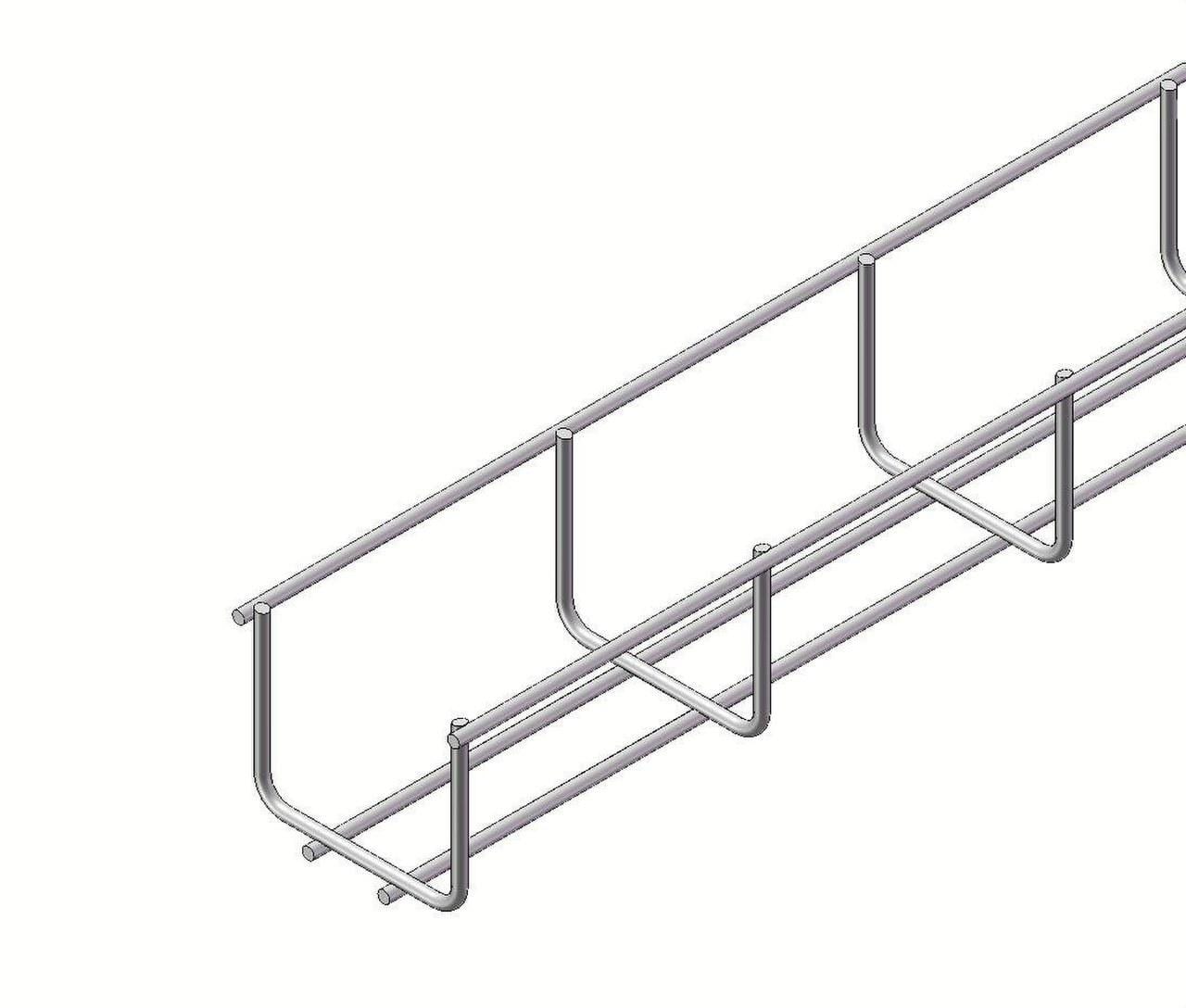 INTERFLEX - Bandeja rejilla VIAFIL cincado Z3 60x75mm