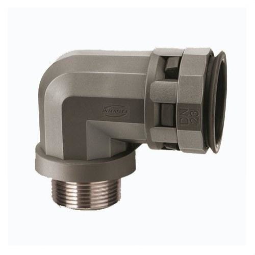 INTERFLEX - Racor 90° poliamida NECM-M DN12 M16x1.5 gris
