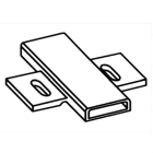 INTERFLEX - Soporte transversal etiqueta SIHF44 20x9mm transparente (240u)