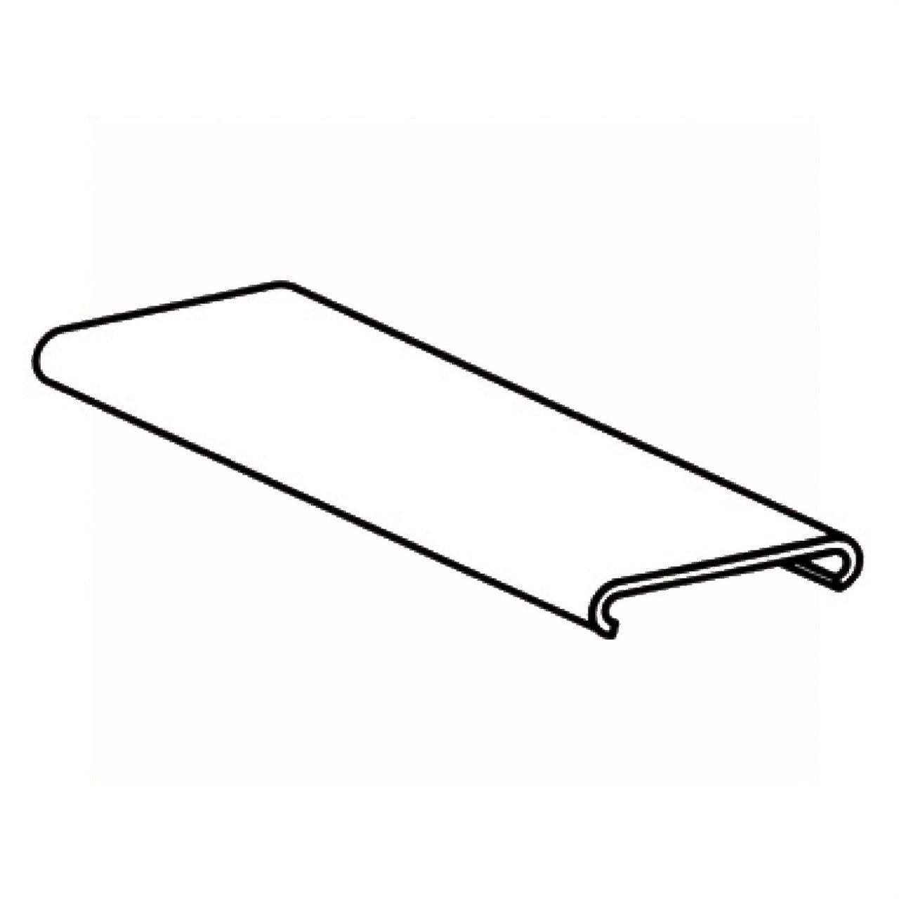 INTERFLEX - Cubierta transparente para carril autoadhesivo 430x15mm (48u)