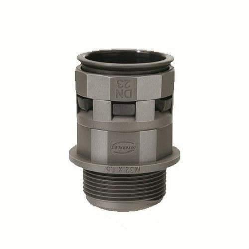 INTERFLEX - Racor recto DN 29 M32x1.5 gris