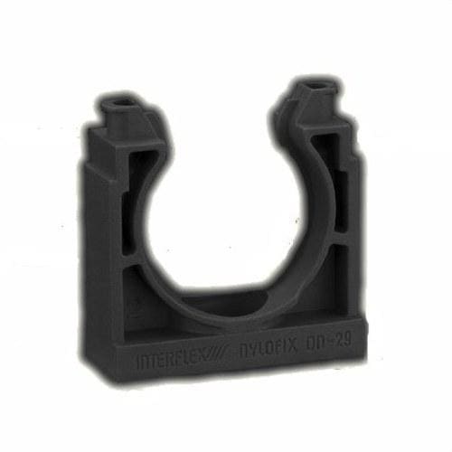 INTERFLEX - SOPORTE NYLOFIX PARA TUBO DN23 POLIAMIDA NEGRO
