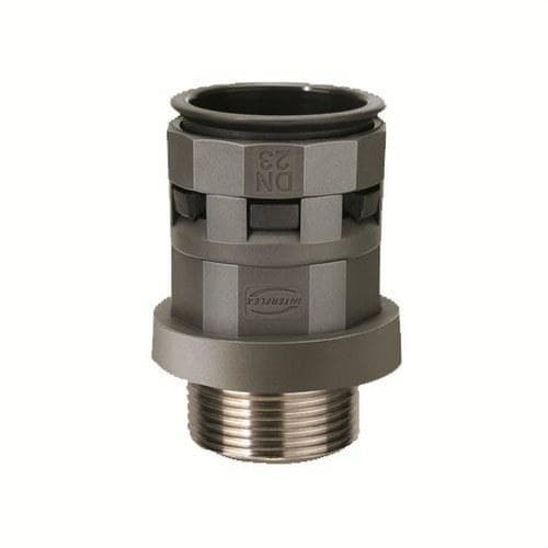 INTERFLEX - Racor recto poliamida MIRM-M DN12 M20x1.5 gris