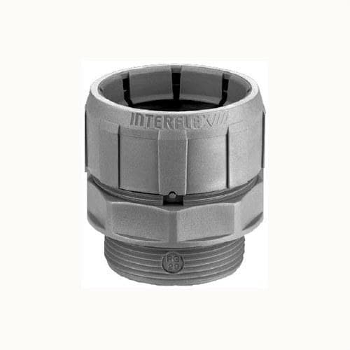 INTERFLEX - RACOR RECTO NYLOFIX DN17 M20x1,5 POLIAMIDA GRIS