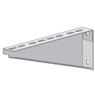 INTERFLEX - Soporte horizontal escuadra 400mm galvanizado sendzimir