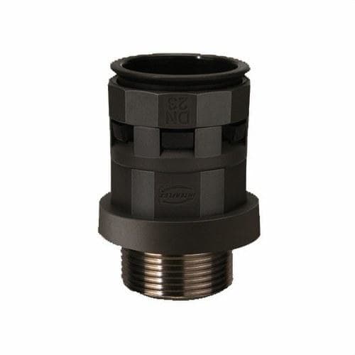 INTERFLEX - Racor recto poliamida MIRM-M DN23 M32x1.5 negro