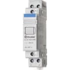 FINDER - Relé auxiliar modular SERIE 22, montaje carril 35mm, 1NA + 1NC, 20A, AgSnO2, 12V DC