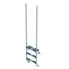 ASTRALPOOL - Escalera ELEGANCE 2 peldaños +1 peldaño seguridad inoxidable