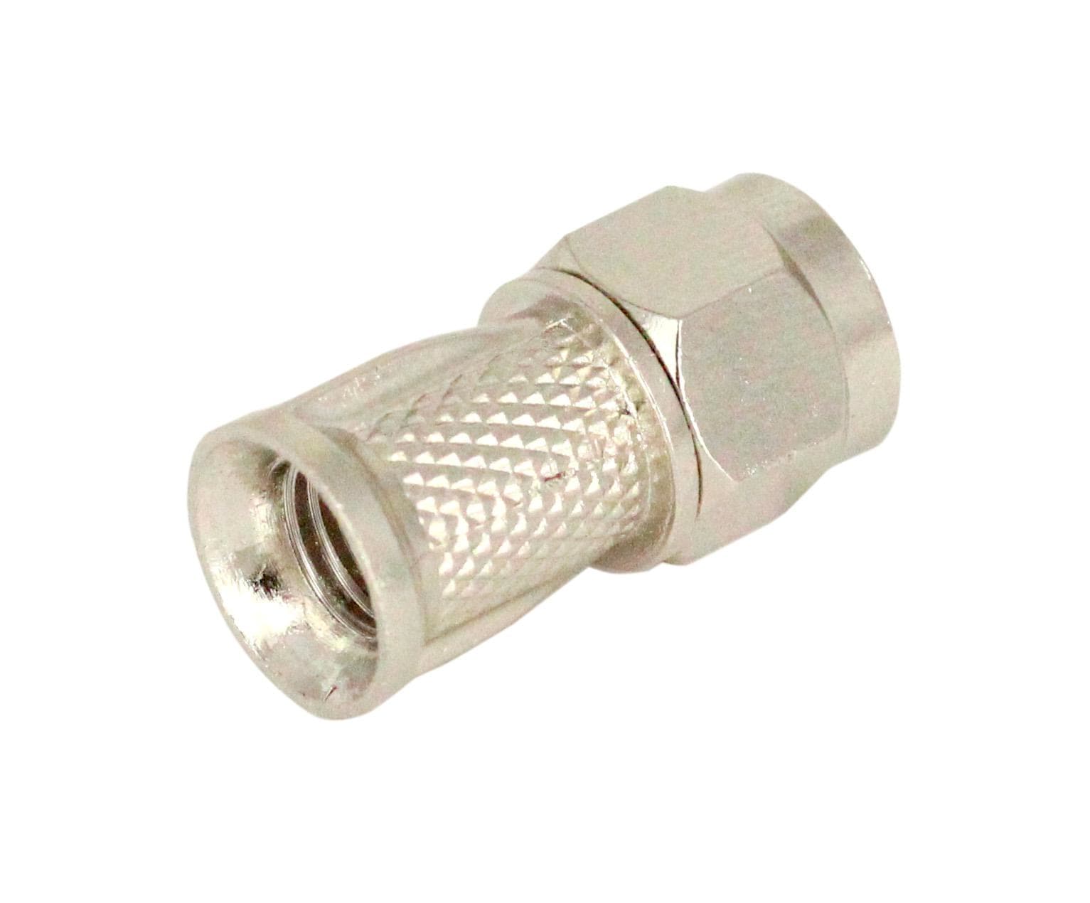 EK - Conector F macho roscado con aletas y ring para cable 6,6-7,3mm
