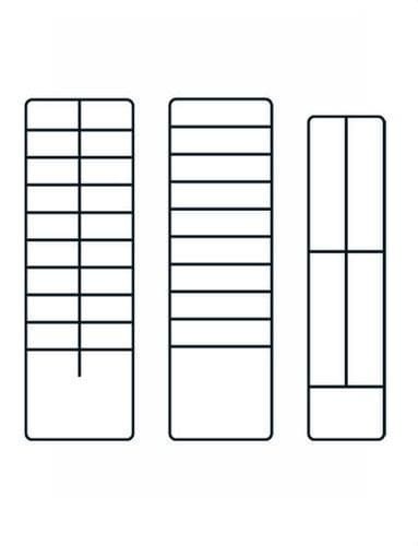 GRAFOPLAST - Etiqueta adhesiva panel componentes 27x15mm blanco (198u)