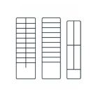 GRAFOPLAST - Etiqueta adhesiva panel componentes 27x15mm blanco (198u)