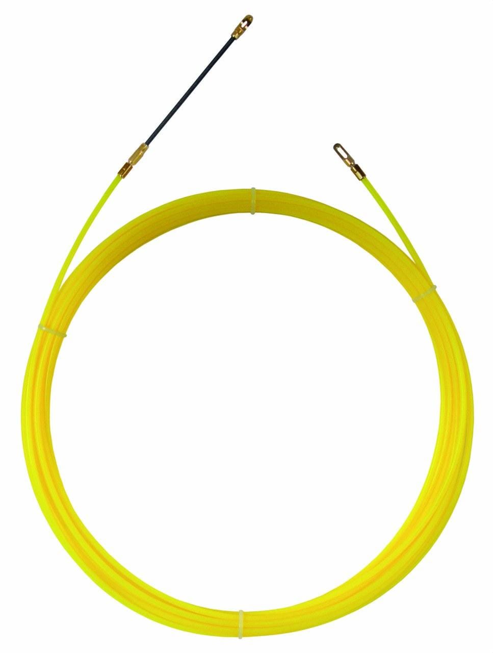 INTERFLEX - Sondaflex MNI nylon cabezal +terminal diámetro 4 amarillo 25m