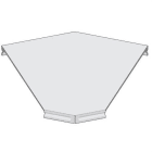 INTERFLEX - Tapa curva 45° 100 galvanizado sendzimir
