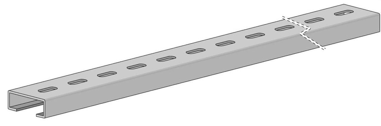 MULTIVIA - Perfil C20 40x20mm galvanizado caliente