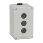 Schneider Electric - Caja vacía con 3 orificios gris