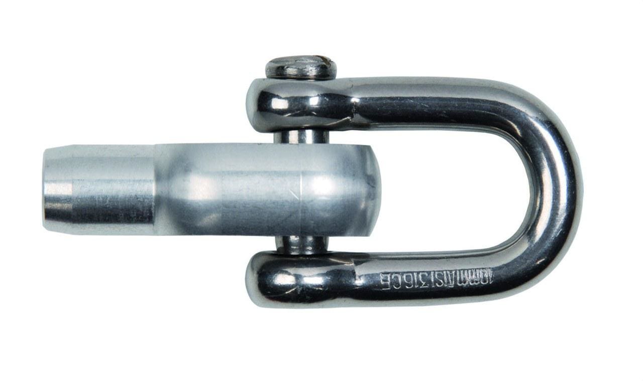 INTERFLEX - TERMINAL CON GRILLETE INOXIDABLE 46mm M12