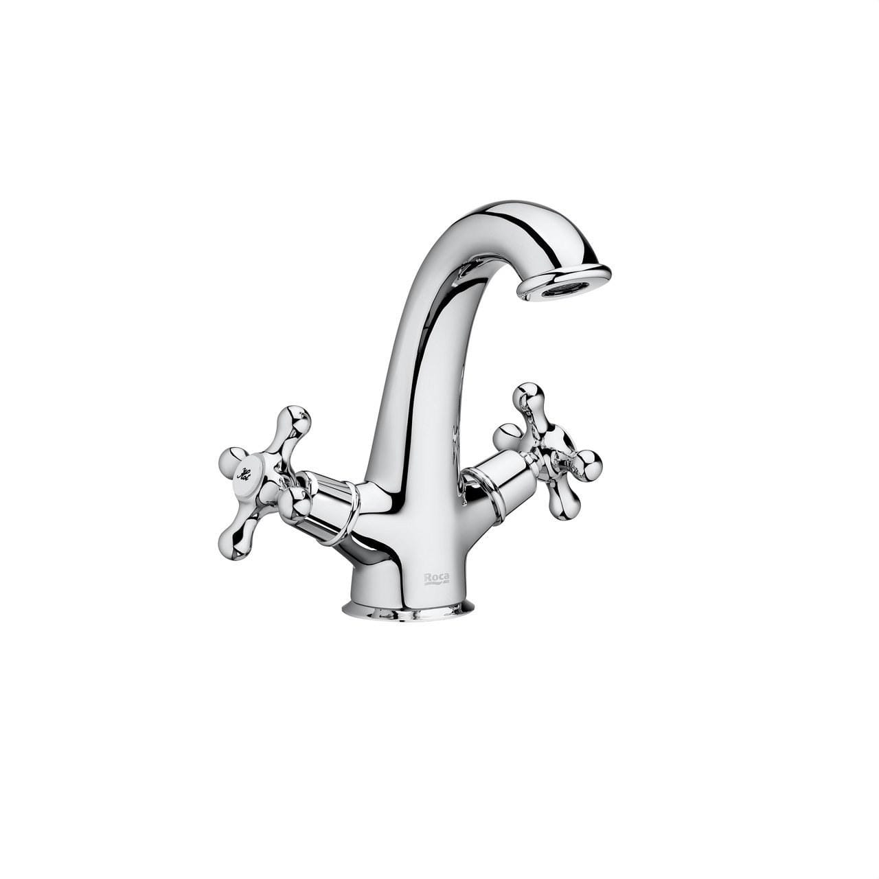 ROCA - Mezclador lavabo con aireador CARMEN desagüe Click-Clack cromo