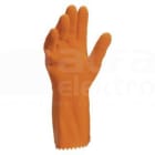 DELTA PLUS - Guante de latex con soporte algodón naranja rugoso talla 8