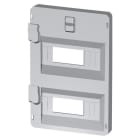 GEWISS - Panel troquelado frontal con 24 módulos para cuadros 316x396mm gris RAL7035