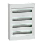 Schneider Electric - Caja modular PrismaSeT S superficie 4x24 módulos 1 regleta de tierra sin puerta