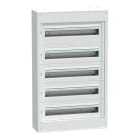 Schneider Electric - Caja modular PrismaSeT S superficie 5x24 módulos 1 regleta de tierra sin puerta