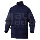 DELTA PLUS - Parka de protección de poliéster fibra antiestático impregnado de PU M azul marino