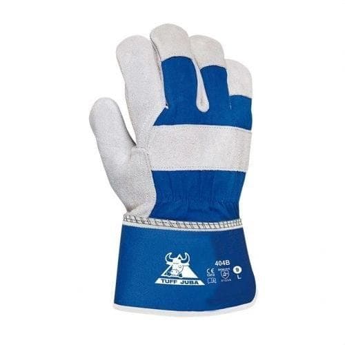 JUBA - Guante americano serraje+algodón gris talla 10