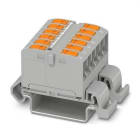 PHOENIX CONTACT - Bloque PTVFIX 12X2,5-NS35A GY para distribución