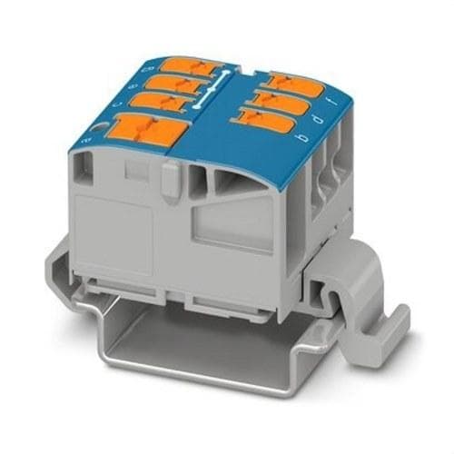 PHOENIX CONTACT - Bloque PTVFIX 6/6X2,5-NS35A BU para distribución