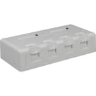 EXCEL - EXCEL PLUS 4 PORT CAT6 SURFACE MOUNT BOX WHITE