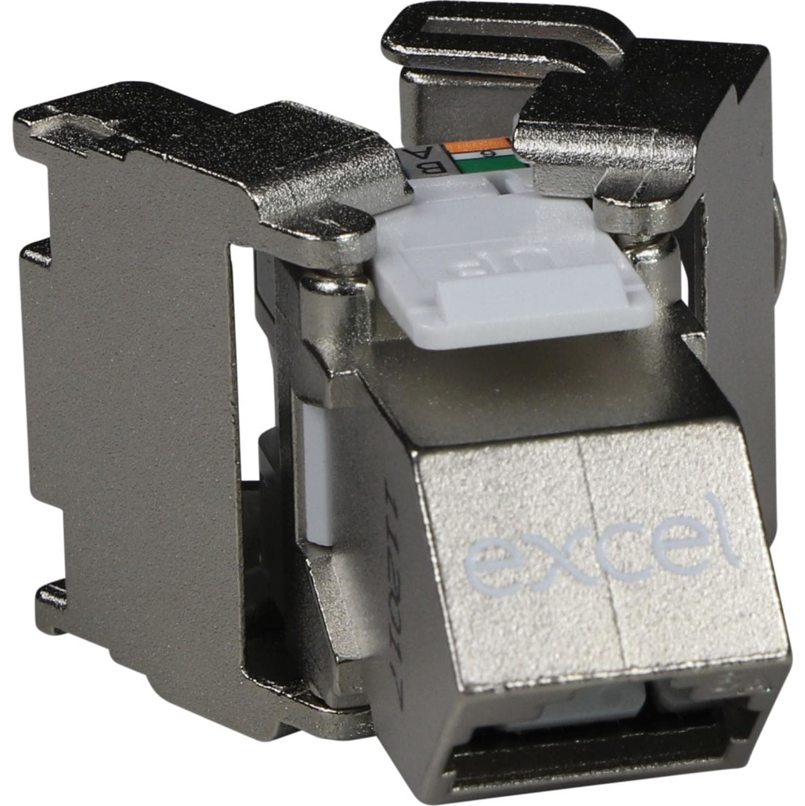 EXCEL - EXCEL CAT6A SCRN ANGLED K/S TOOLLESS JACK-BP PK24