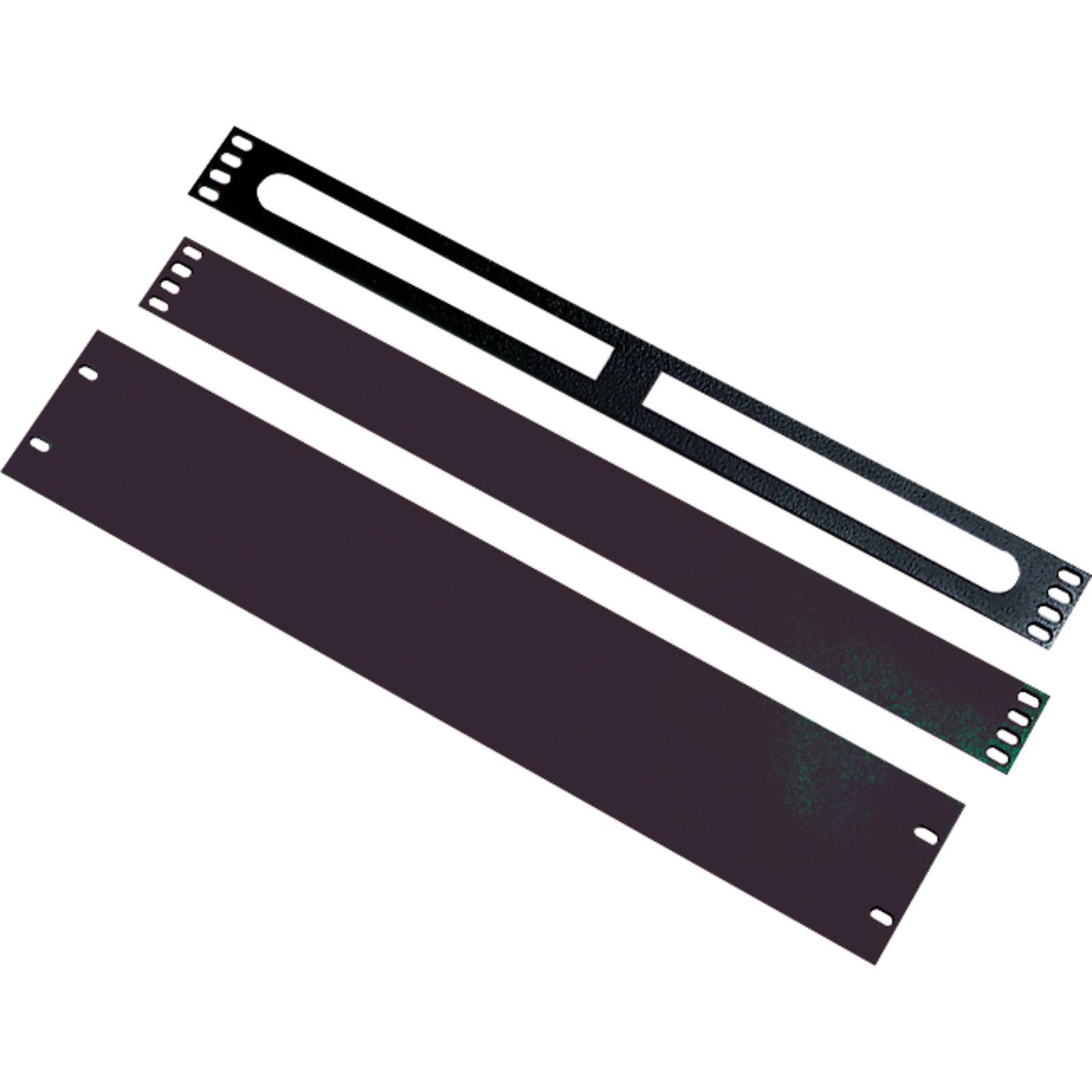 EXCEL - PANEL CIEGO 19 2U METÁLICO FIJACIÓN POR TORNILLO - NEGRO