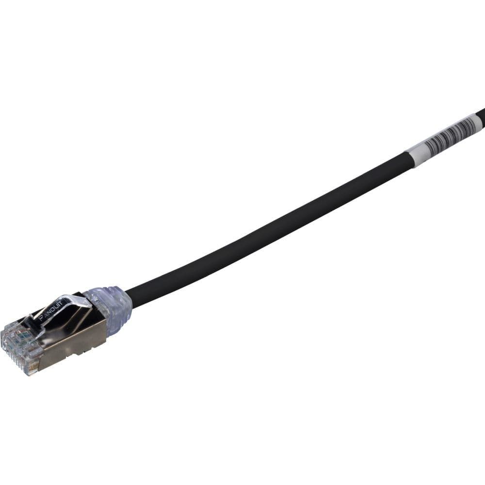 PANDUIT - CAT 6A 28AWG SHIELDED PATCH CORD CM/LSZH, BLACK, 2