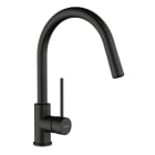 GENEBRE - MONOMANDO FREGADERA CAÑO EXTRAIBLE TAU BLACK