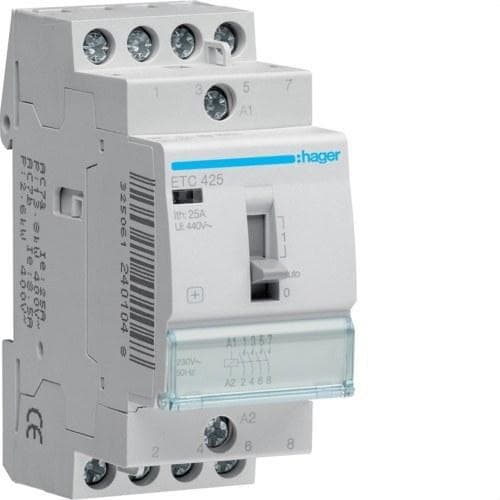 HAGER - Contactor D/N 25A 4NA 230V