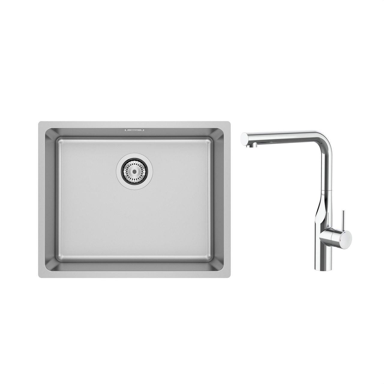ROCA - Pack fregadero Roma 50 A870P10500 + grifería de cocina Glera A5A834DC00