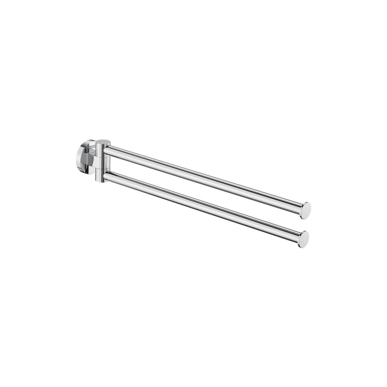 ROCA - Toallero doble giratorio 400mm Hotels Round cromado