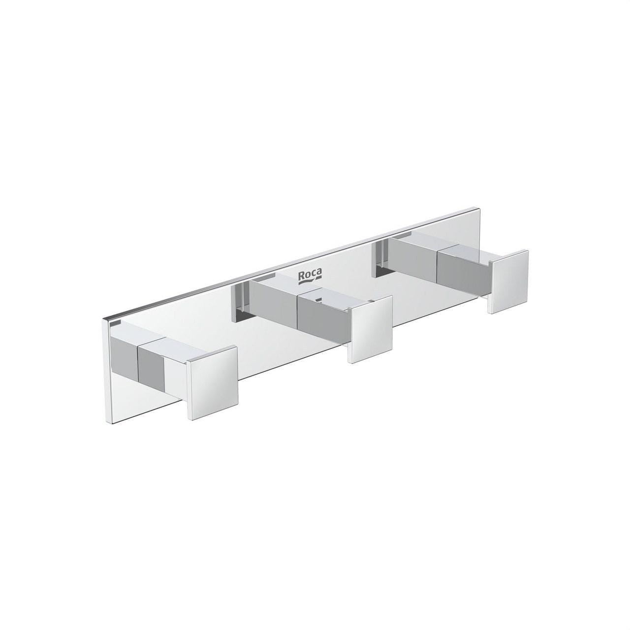 ROCA - Percha triple Hotels Square cromado