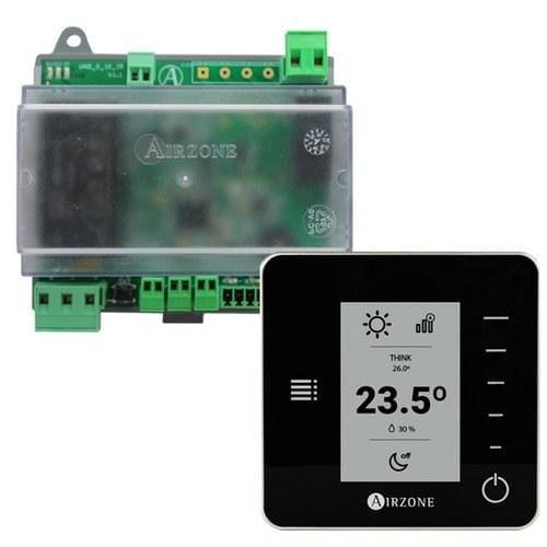 AIRZONE - Pack AIRZONE UNO compuerta válvula think radio negro